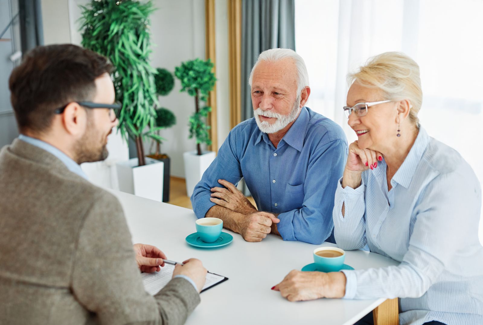 couple meeting with advisor
